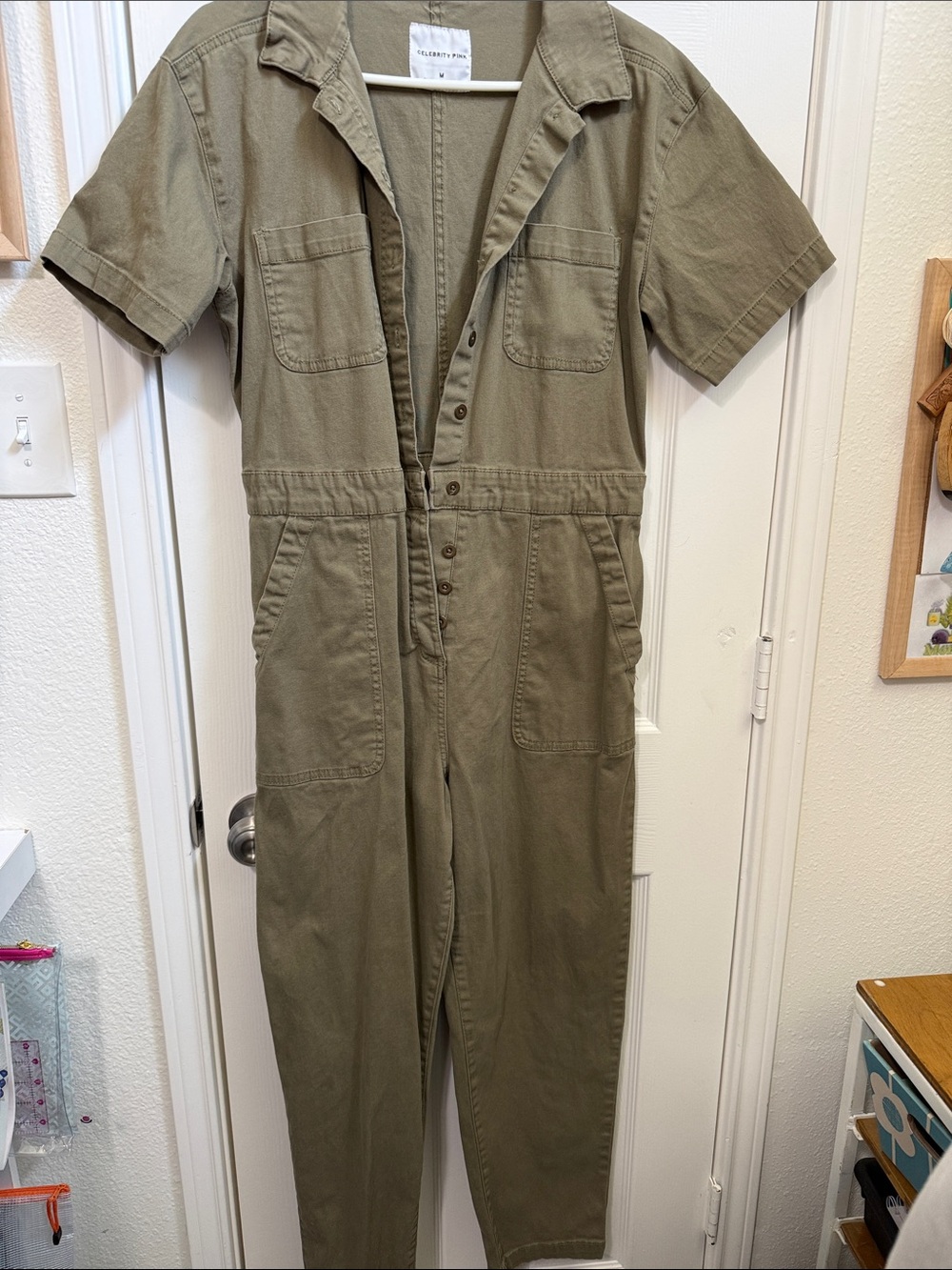 Celebrity Pink army green jumpsuit